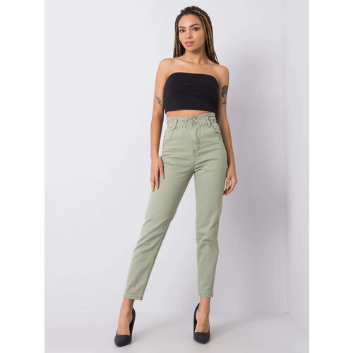 RUE PARIS Jeans trousers-336-SP-2156.33P-pistachio Cijene