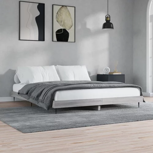 vidaXL Okvir za krevet boja hrasta 120 x 200 cm od konstruiranog drva