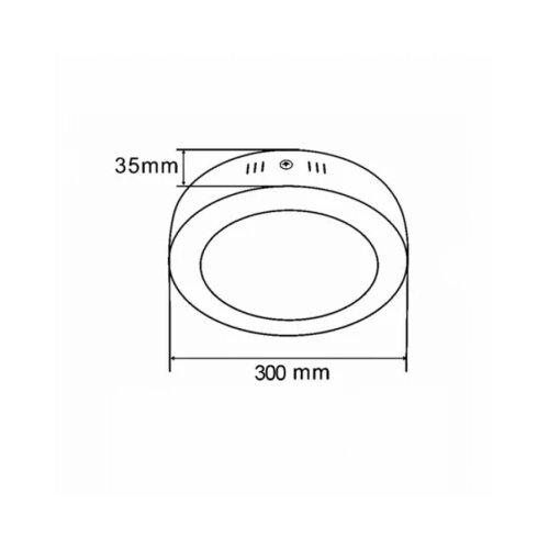  LED PANEL KA-C5 24W 4000K CRNI Slike