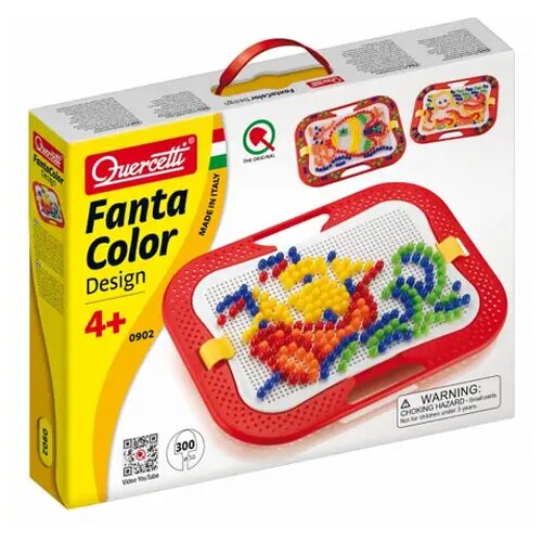 Quercetti Mozaik Fantacolor Design &ndash; 300 kosov, me&scaron;anica 3 velikosti čepkov Cene