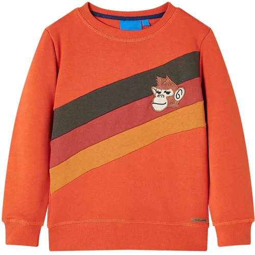 vidaXL Otroški pulover oranžen 92