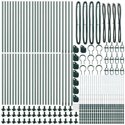 Stup za ogradu 52 pcs Siva 3,2 x 3,2 x 70 cm Slike