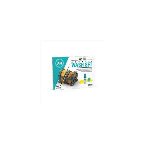 AK Interactive Master Acrylic Wash Set 18 Boja - AK19300 Cene