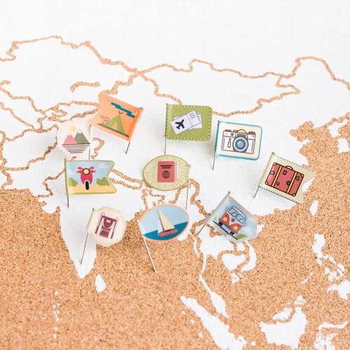  MISS WOOD KARTE NALJEPNICE TRAVELING THE WORLD Slike