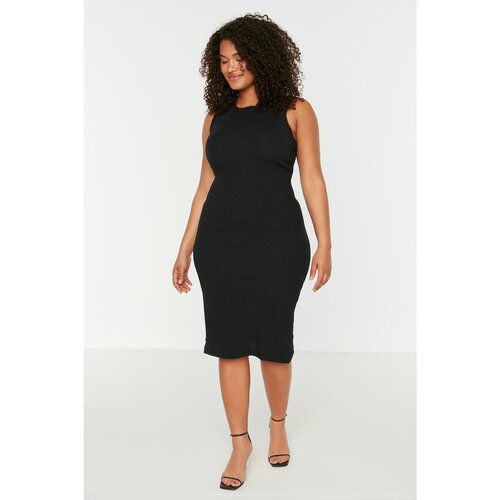 Trendyol Ženska obleka TBBSS22AH00018/Black Cene