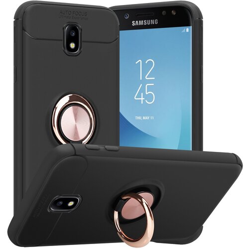 Cadorabo Case, združljiv s Samsungom v črni barvi - Rose Gold - Za&amp;scaron;čitni pokrov s fokusnim obročem iz silikona TPU, (20570823) Slike