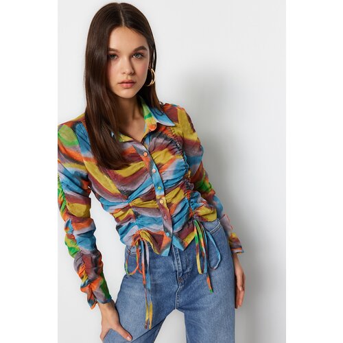 Trendyol Shirt - White - Fitted Slike