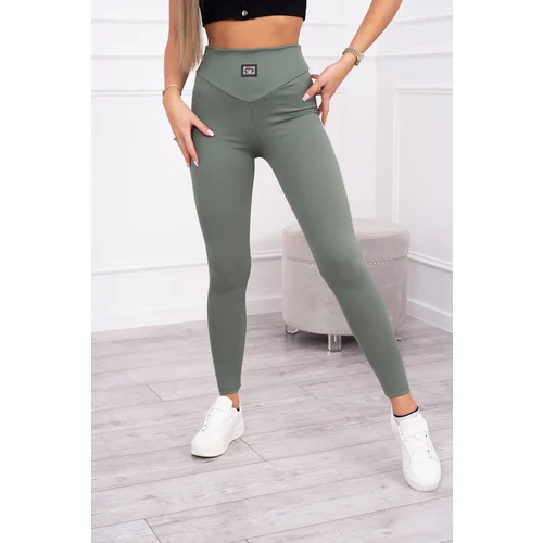 Kesi Ribbed leggings dark mint