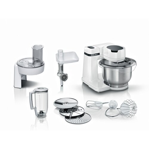 Bosch kuhinjski aparat MUM Serie 2| Bijela, 700W, 3.8L, 4 Brzine, Inox posuda, SL Cijene