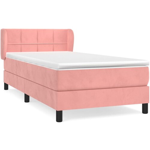 Maison Chic Box spring postelja - Vzmetna postelja z vzmetnico roza 100x200 cm žamet SL14085, (21882781) Slike