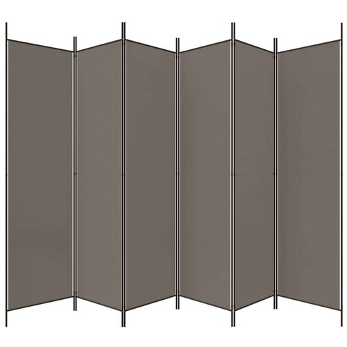  pregrada s 6 panela antracit 300 x 220 cm od tkanine Slike