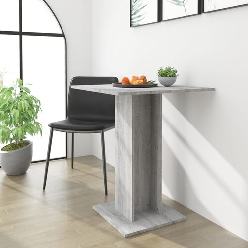 The Living Store Klubska mizica siva sonoma 60x60x75 cm konstruiran les - Bistro Miza, (21662929) Cene