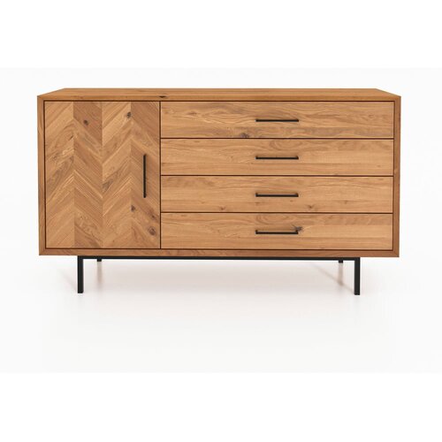 The Beds Niska komoda od hrastovine u prirodnoj boji 144x80 cm Abies - Slike