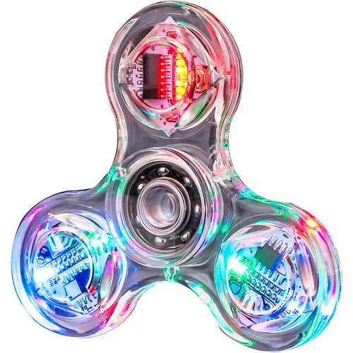 Dardanar Crystal Luminous Led Light Fidget Spinner Hand Top Spinners Glow In Dark Edc Decompression Toy Gyroscope, (21198832) Cene
