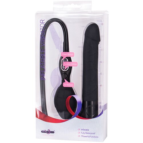 Seven Creations PREMIUM RANGE INFLATABLE VIBRATOR BLACK Cene