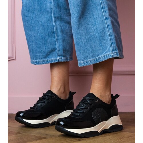 Gemre Black women's sports sneakers Wener Cene