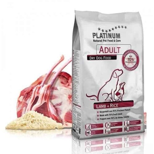 Platinum adult hrana za pse, ukus jagnjetine i pirinča, 1.5kg Slike