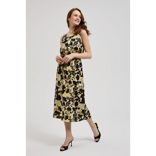 Moodo Women's patterned dress - yellow Cene