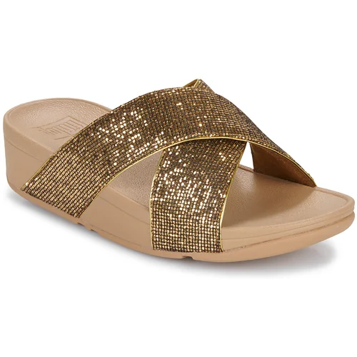 Fitflop Sandali & Odprti čevlji LULU CROSS SLIDE Pozlačena