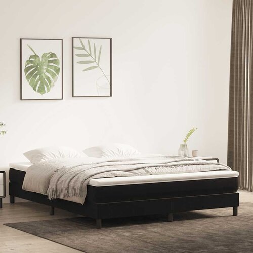 Krevet s boxspring oprugama bez madraca crni 180x220 cm bar&amp;scaron;un Slike