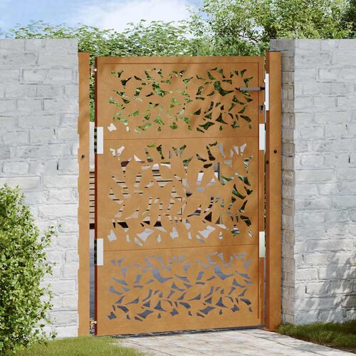 vidaXL vrtna vrata 105x130 cm preperevanje dizajn jeklenih listov Cene