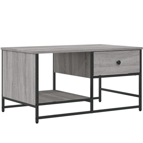 Maison Chic Klubska mizica - kavna mizica - Nizka mizica siva sonoma 85,5x51x45 cm inženirski les, (21753390) Slike