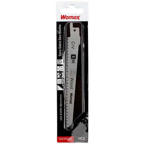 Womax List za univerzalnu testeru 150mm, Za drvo, 5 komada Cene