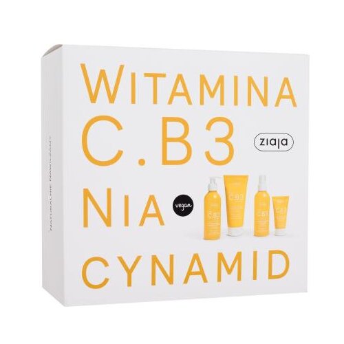Ziaja Vitamin C.B3 Niacinamide Set balzam za telo Skin Renewal Body Balm 200 ml + krema za obraz Skin Renewal Wake Me Up Face Cream 50 ml + tonik za obraz Skin Renewal Face Toner 190 ml + čistilni gel za obraz Skin Renewal Face Wash Gel 190 ml za ženske Cene