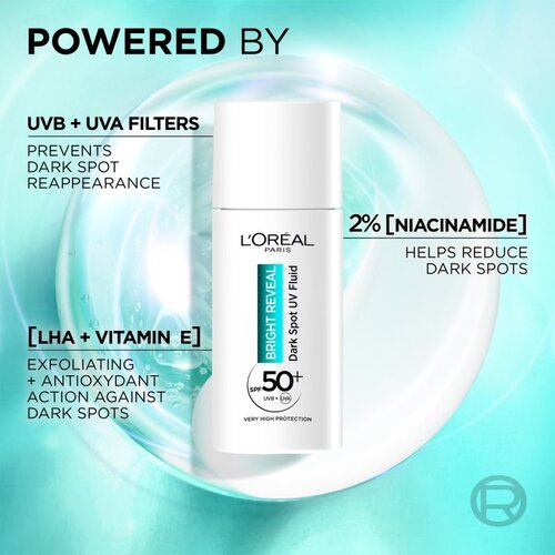 L´Oréal Paris Bright Reveal Dark Spot UV Fluid dnevna krema za obraz za vse tipe kože 50 ml za ženske Cene