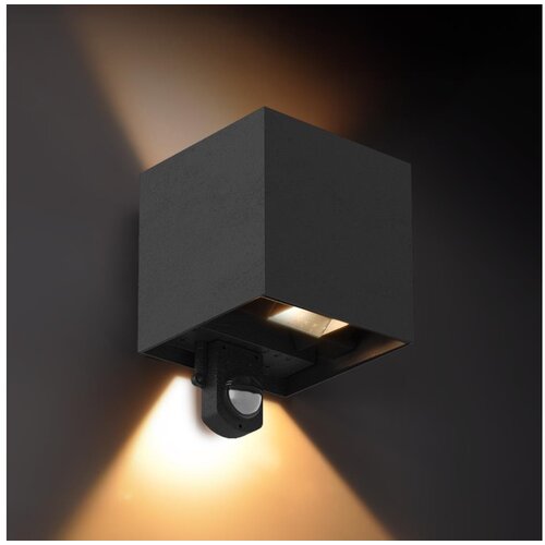  Brilagi - LED spolja&scaron;nje zidno svetlo sa senzorom CUBE LED/6W/230V crno Cene