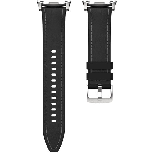 INF Uradni silikonski pa&scaron;ček z usnjeno teksturo, združljiv s Samsung Watch 8 & Classic Black, (5000075719) Cene
