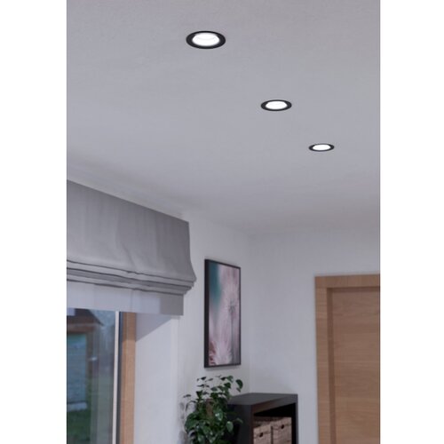 Eglo 33996 - LED prigu&amp;scaron;iva ugradna plafonska svetiljka SALICETO LED/6W/230V crna Slike