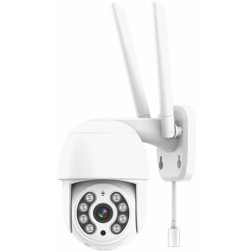 RIFF RF-0313 Smart Home 2,4 GHz Wi-Fi 4 MP ZUNANJA varnostna kamera s samodejnim sledenjem Bela, (21154978)
