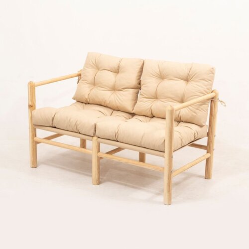 Hanah home MYG04 - Cream Garden 2-Seat Sofa Cene
