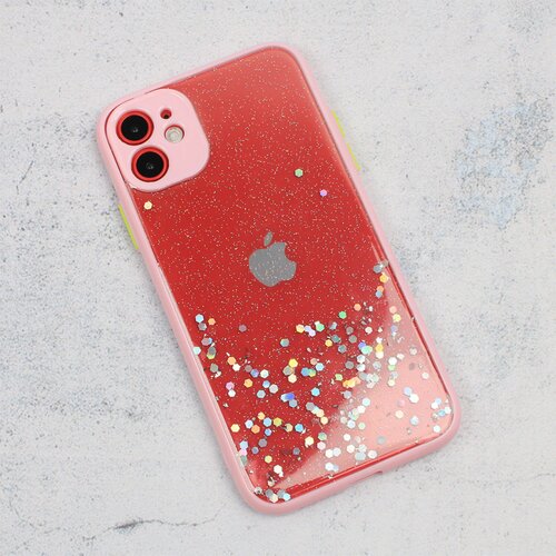 Maska frame glitter za iphone 11 6.1 roze Slike