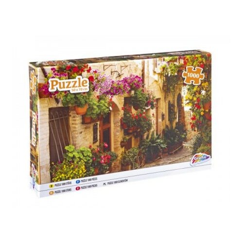 Puzzle 1000 PCS narrow street flowers 400002 ( 35/06246 ) Slike