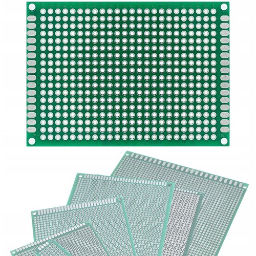 Rosfix dvostranska univerzalna plo&amp;scaron;ča za izdelavo prototipov pcb 50 x 70 mm (zelena), (22016808) Slike