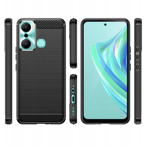 HURTEL CARBON CASE ETUI OBUDOWA POKROWIEC FUTERAŁ DO INFINIX HOT 20 PLAY CZARNE, (21899560) Cene