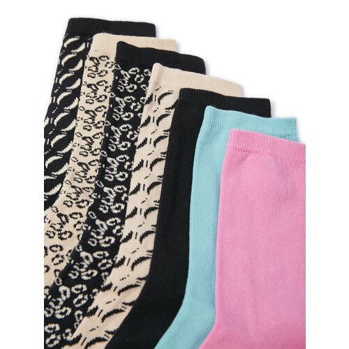 Orsay S&amp;uacute;prava siedmich pairs of women&amp;#039;s socks in beige and black - Women Slike