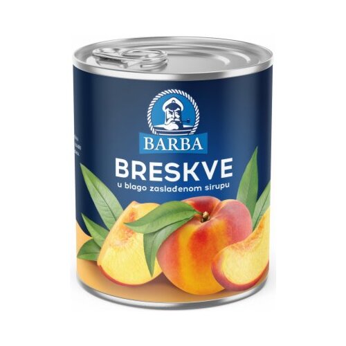 Barba KOMPOT BRESKVA POLOVINE 820G Slike