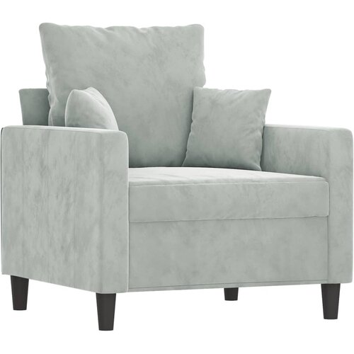  3-dijelni set sofa s jastucima svjetlosivi bar&amp;scaron;unasti Slike