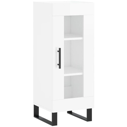Maison Chic Komoda - Predalnik visok sijaj bela 34,5x34x90 cm inženirski les, (21718669) Slike