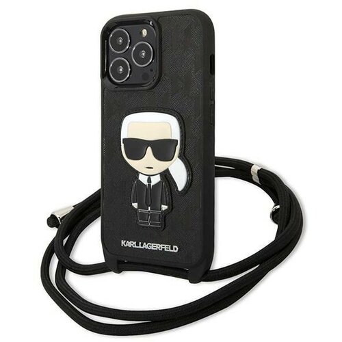 Karl Lagerfeld OVITEK HARDCASE ZA IPHONE 13 PRO 13 6.1 ČRN, (21971197) Cene