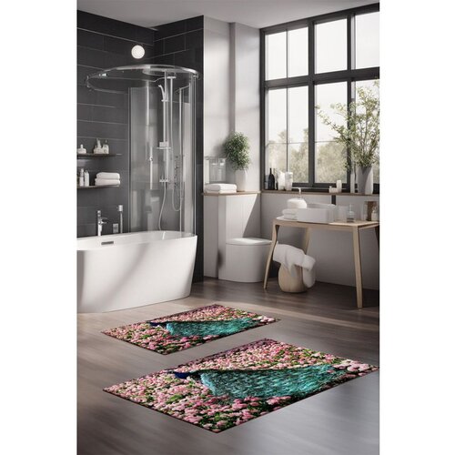  CT-5115 multicolor bathmat set (2 pieces) Cene