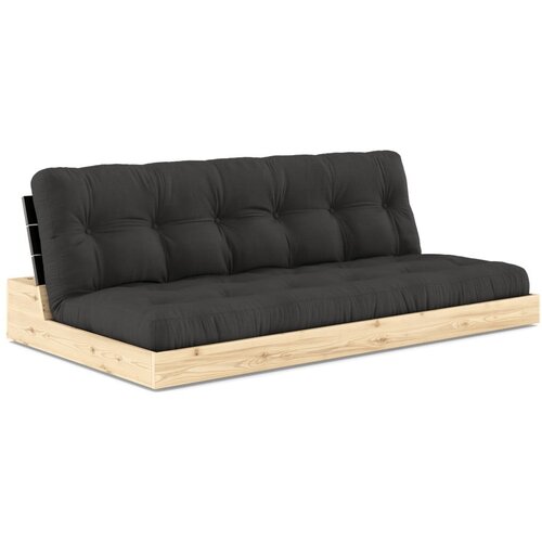 Karup Design Temno siva raztegljiva sedežna garnitura 196 cm Base – Cene