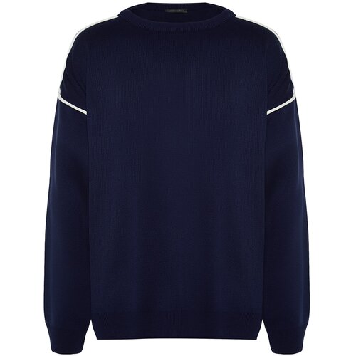 Trendyol Sweater - Dark blue - Oversize Cene