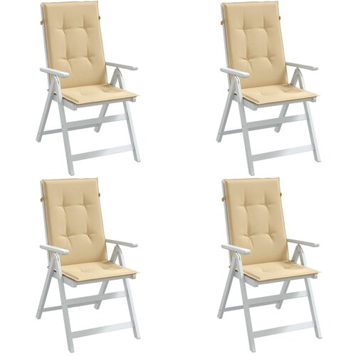 vidaXL Jastuci za stolice 4 kom prošarano bež 120x50x4 cm od tkanine Cijene