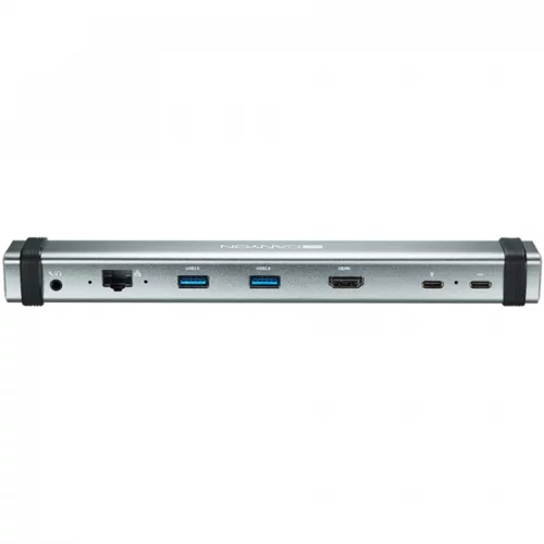 Canyon DS-6 Multiport Docking Station with 7 ports: 2*Type C+1*HDMI+2*USB3.0+1*RJ45+1*audio 3.5mm, Input 100-240V, Output USB-C