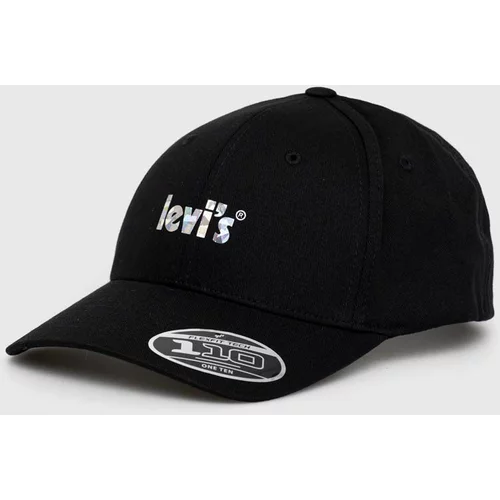 Levi's Kapa sa šiltom boja: crna, s tiskom