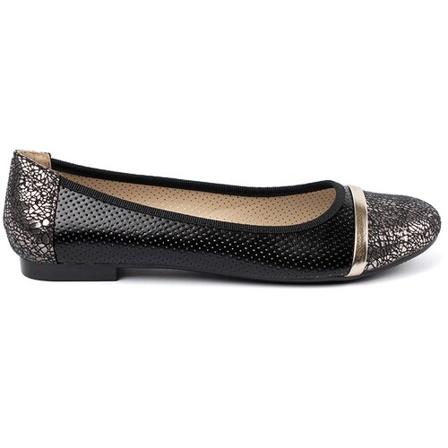 GOODIN Black ballerinas with gold decorations Cijene